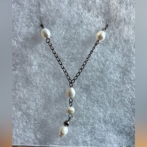 PEARL AND 925 SILVER necklace